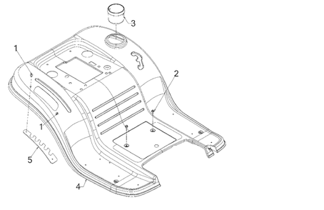 Fender Diagram and Parts List for 13BB77SS345 2023 Yard Machines Lawn Tractor